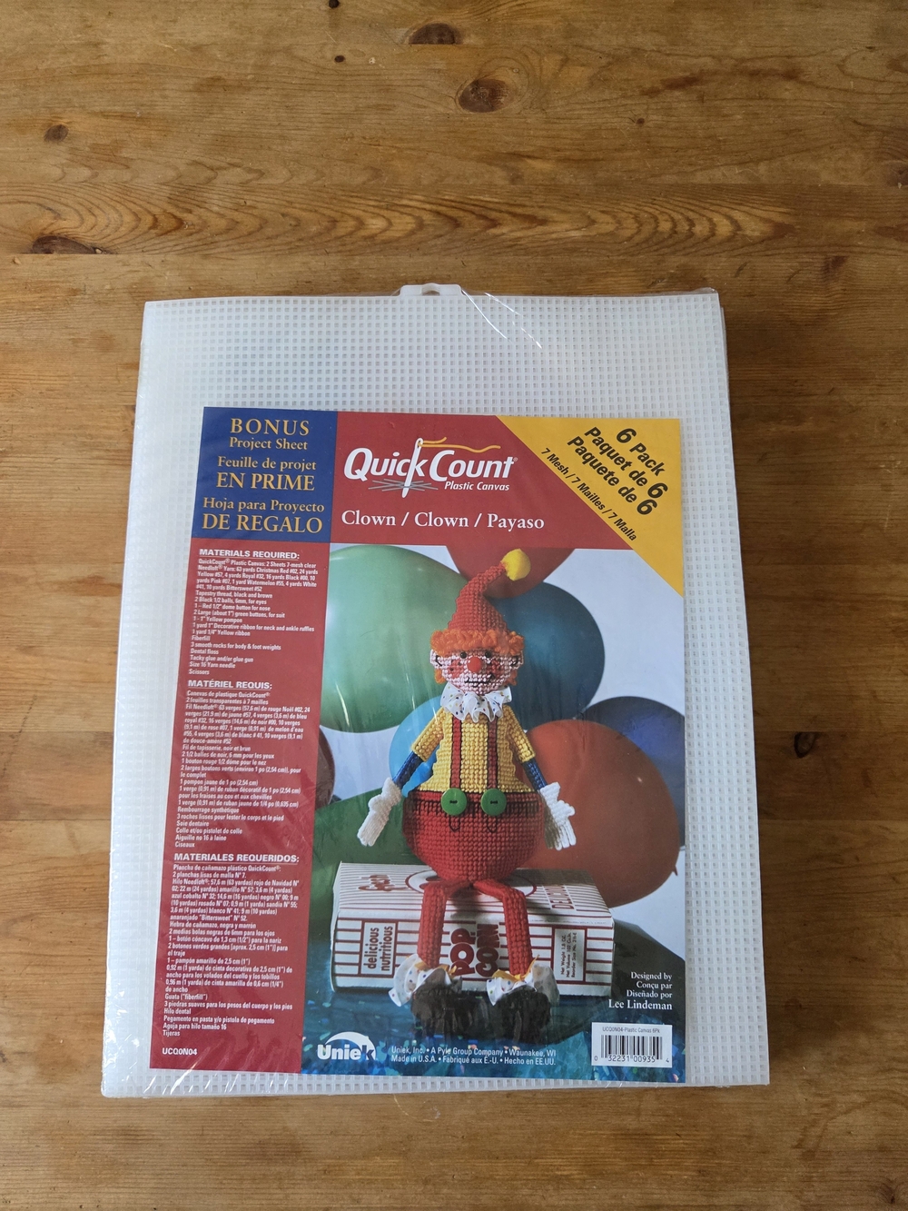 Lot of 4 Vintage Quick Count Plastic Canvas Craft Sheets Factory Sealed 11x14